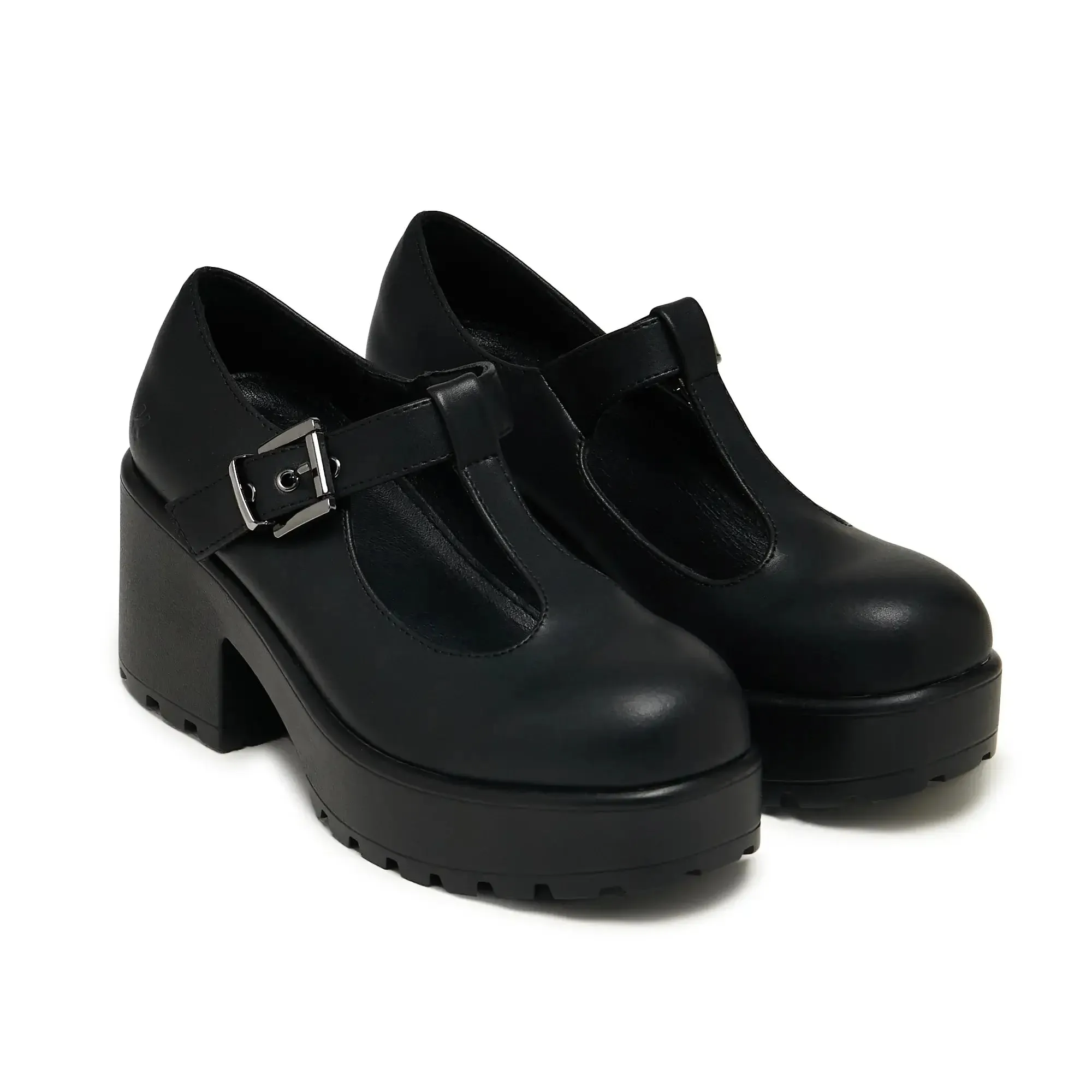 Koi SAI Black Mary Jane Shoes 'Faux Leather Edition'