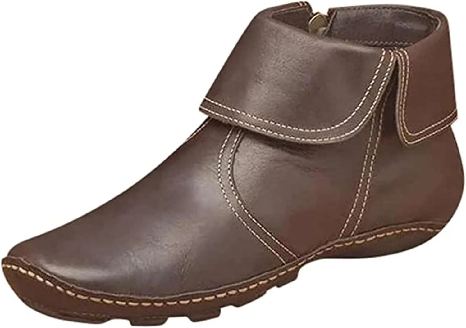 Ladmiple Fall Boots For Women 2024 Wide Calf High Top Ankle Booties Western Wear Fashion Cowboy Cowgirl Walking Shoes