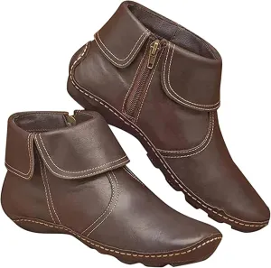 Ladmiple Fall Boots For Women 2024 Wide Calf High Top Ankle Booties Western Wear Fashion Cowboy Cowgirl Walking Shoes