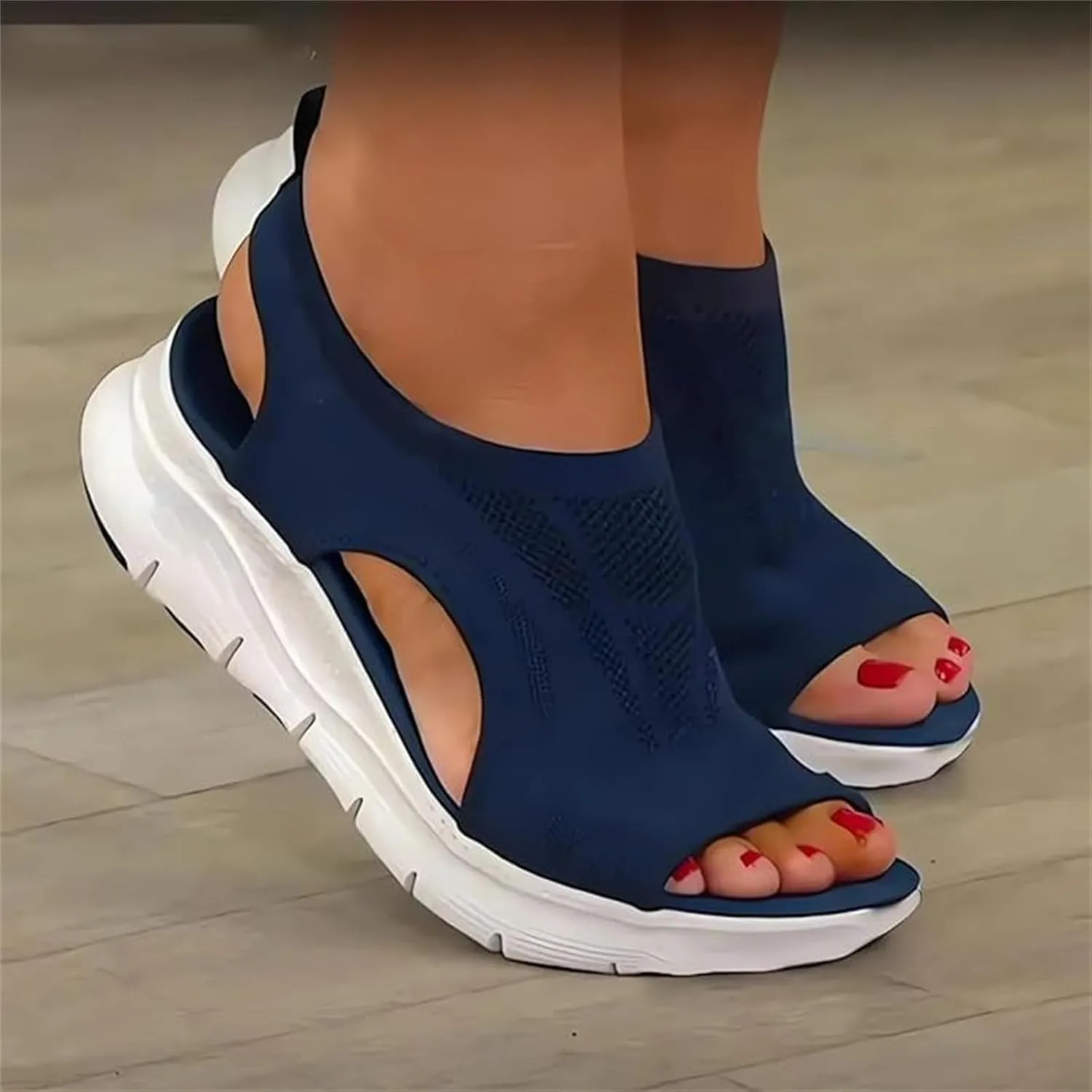 Ladmiple Sandals Women Comfortable Walking Orthopedic Sandals Arch Support Slides Slippers for Plantar Fasciitis Summer Shoes