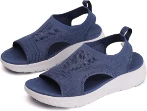 Ladmiple Sandals Women Comfortable Walking Orthopedic Sandals Arch Support Slides Slippers for Plantar Fasciitis Summer Shoes