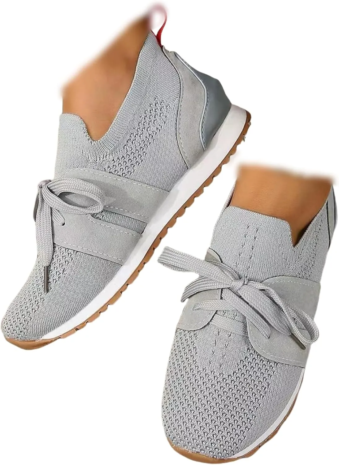 Ladmiple Slip On Sneakers Women Arch Support Running Shoes Lightweight Tennis Shoes Gym Workout Fashion Walking Sneakers 2025