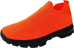 Ladmiple White Sneakers For Women Slip On Arch Support Womens Sneakers Slip On Walking Shoes Breathable Running Shoes Lightweight Mesh Gym Shoes Non Slip Workout Sneakers Shoes
