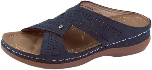 Ladmiple Womens Sandals Dressy Casual Comfortable Arch Support Orthopedic Flip Flops Soft Summer Beach Shoes Orthotic Slides