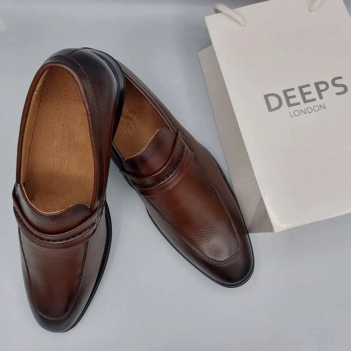 LAVER MENS MOCCASIN LOAFERS WITH LEATHER LINING
