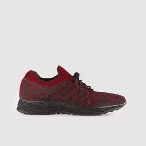 Madasat Burgundy Sneakers Shoes - 811 |