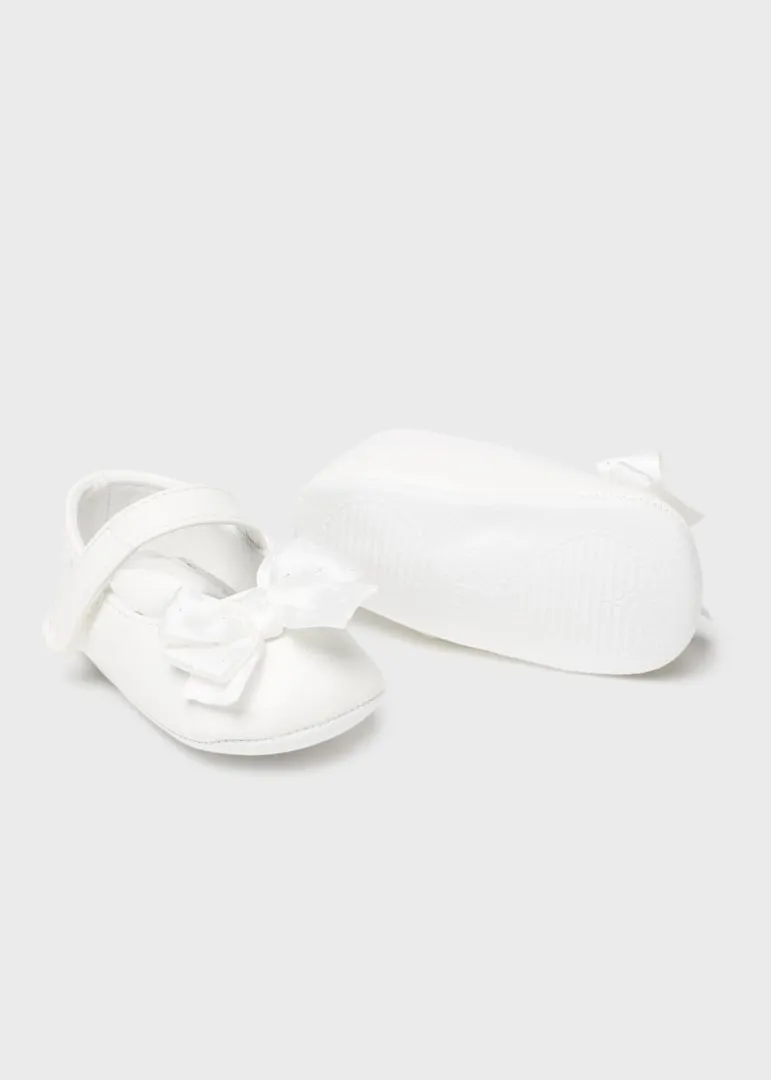 Mayoral Baby Girl Mary Janes & Headband Set  9633-88  Blanco