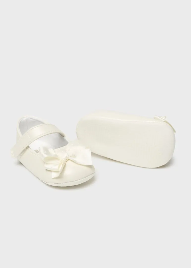 Mayoral Baby Girl Mary Janes & Headband Set  9633-90  Crudo*