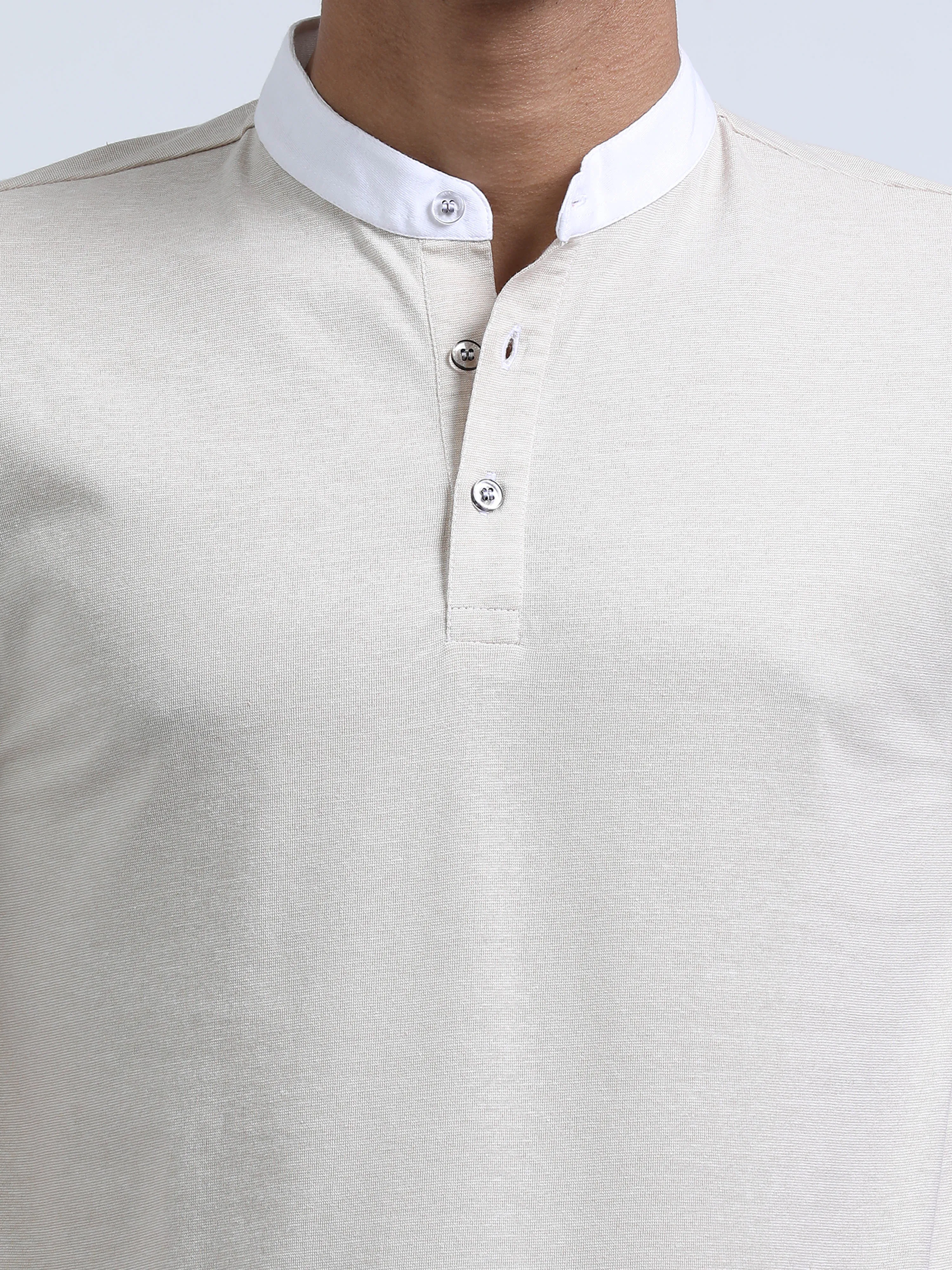 Men's rPET & Recycled Cotton Chinese Collar Polo