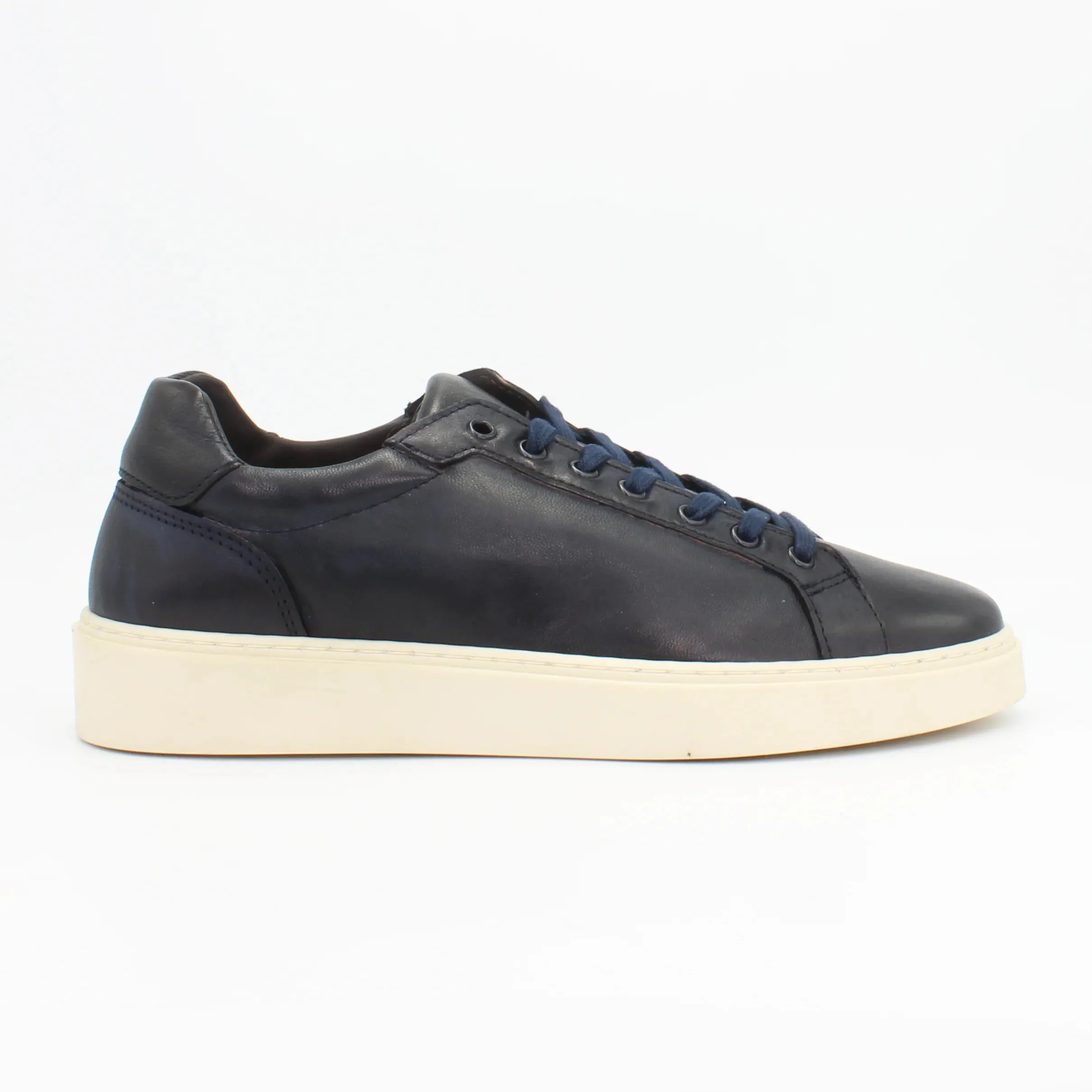 Men's Sneaker in Calf Leather Blu Navy (COR1068)