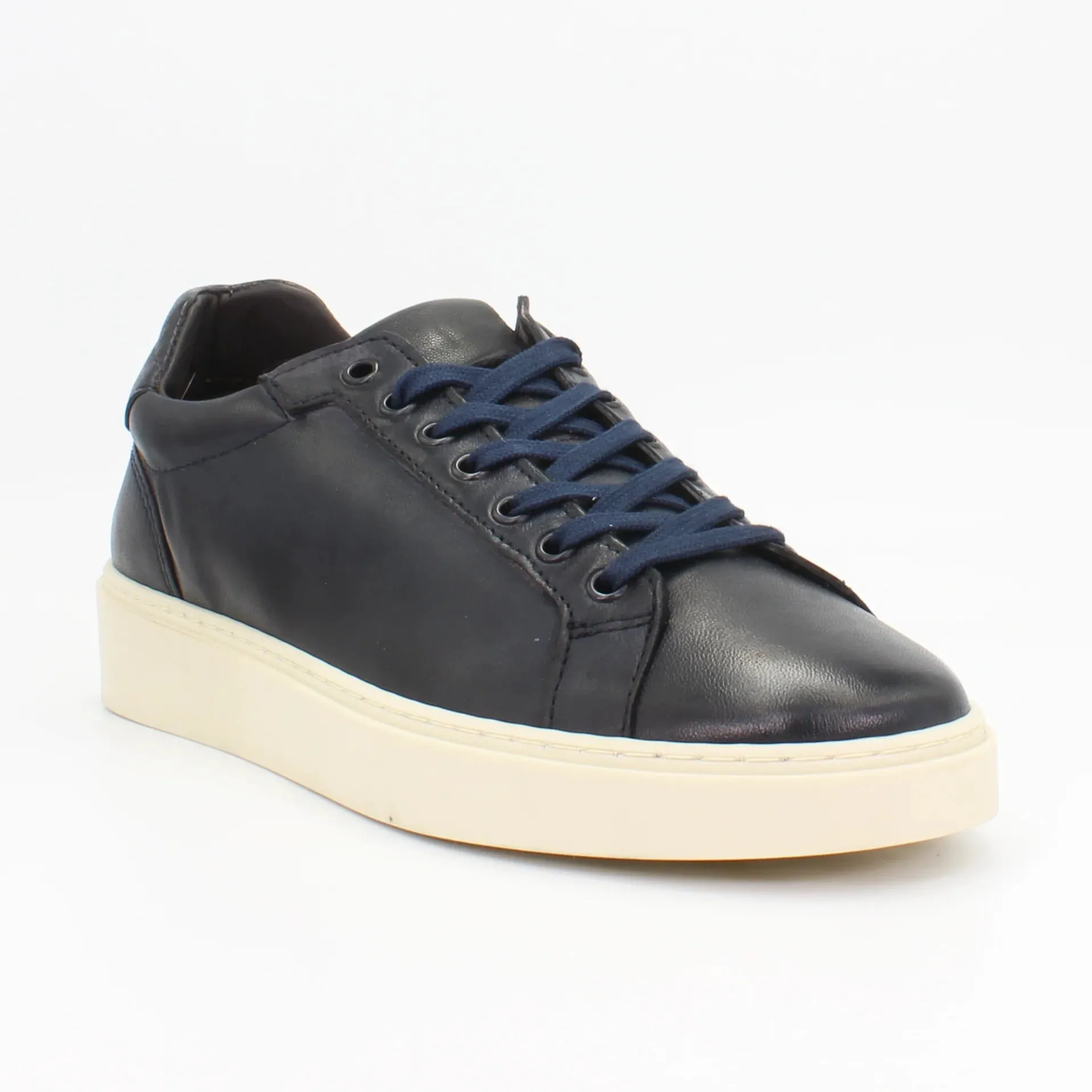 Men's Sneaker in Calf Leather Blu Navy (COR1068)