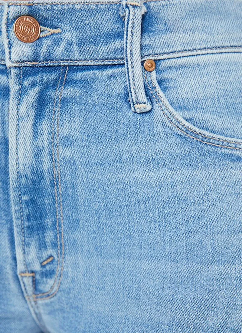 Mid Rise Dazzler Ankle Fray Jeans