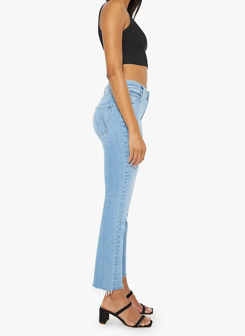 Mid Rise Dazzler Ankle Fray Jeans