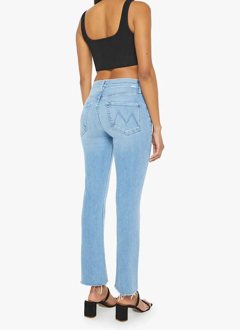 Mid Rise Dazzler Ankle Fray Jeans