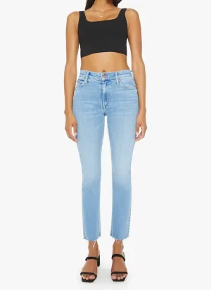 Mid Rise Dazzler Ankle Fray Jeans
