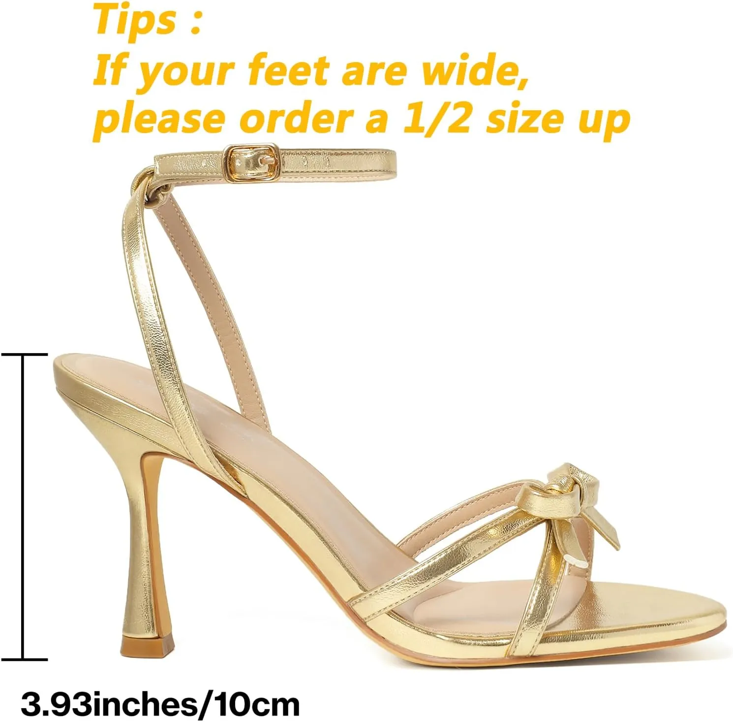 Mostrin Strappy Heels for Women Lace Up Ankle Strap Round Open Toe Stiletto High Heels Women's Heeled Sandals for Prom, Party, Daily