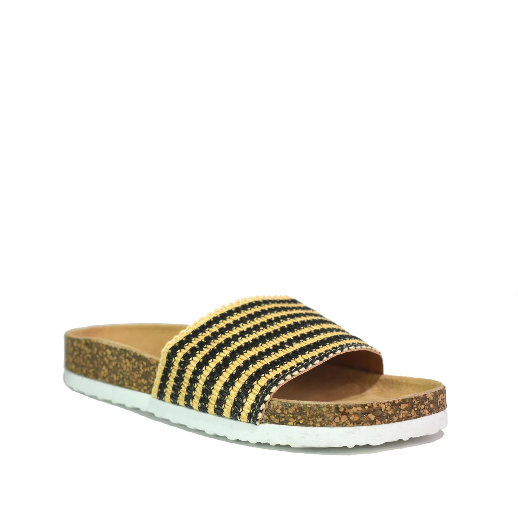 Open Toe Slider Black