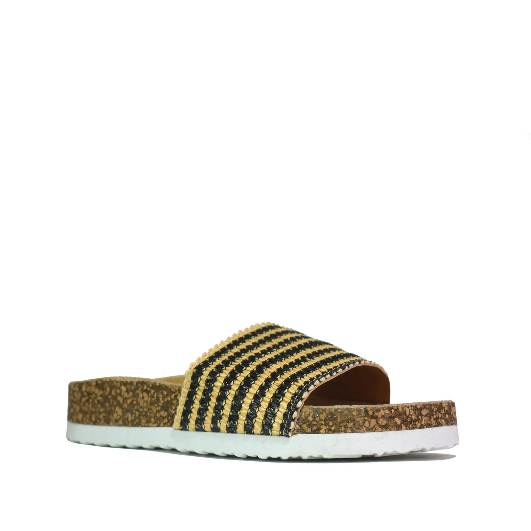 Open Toe Slider Black