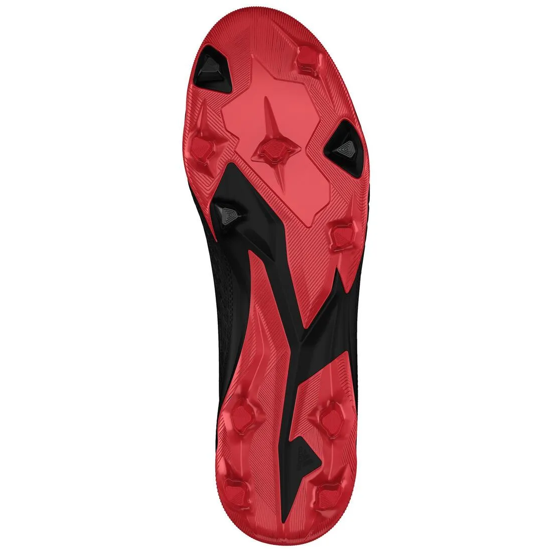 Predator 3 FG Adult Football Boots - Black/Red