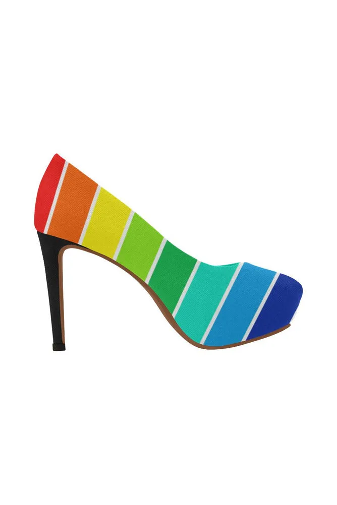 Rainbow Bright Artsadd Women's High Heels (Model 044)
