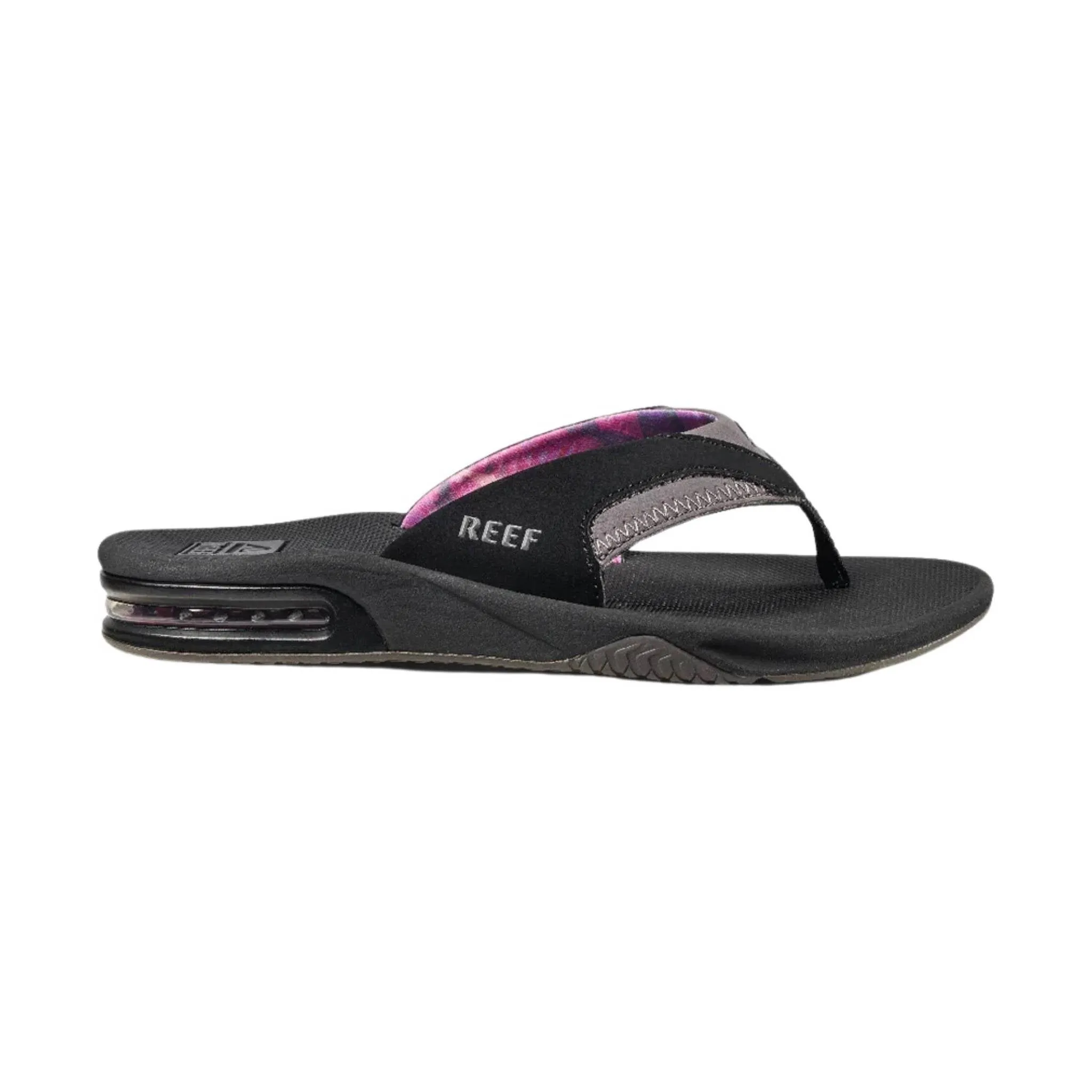 Reef Women's Fanning Flip Flop - Black/Grey
