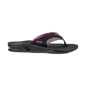 Reef Women's Fanning Flip Flop - Black/Grey