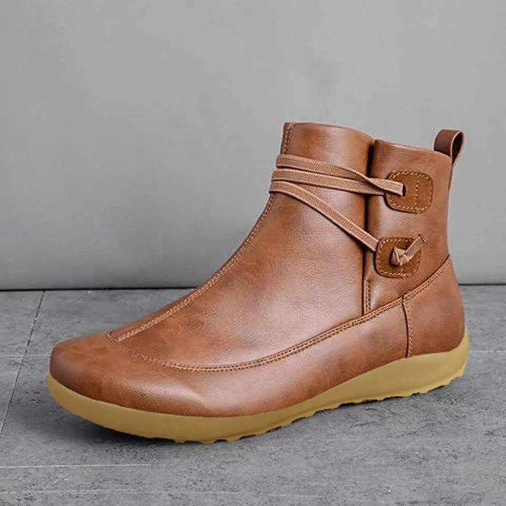 SBGMoSJ Womens Ankle Boots Wide Calf High Heel Ankle Boots for Women Flat Ankle Boots Women Size 11 Womens Black Leather Ankle Boots Women Brown Ankle Boots
