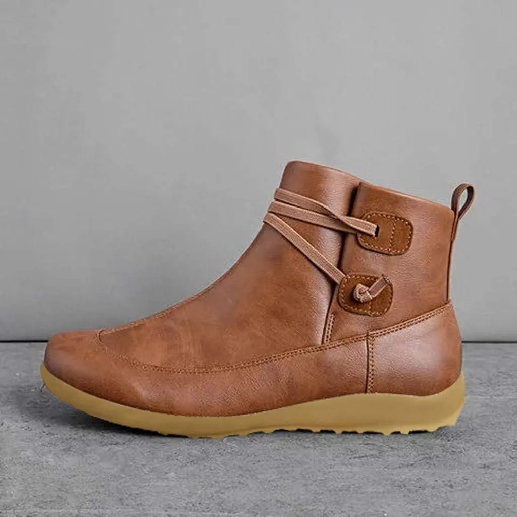 SBGMoSJ Womens Ankle Boots Wide Calf High Heel Ankle Boots for Women Flat Ankle Boots Women Size 11 Womens Black Leather Ankle Boots Women Brown Ankle Boots
