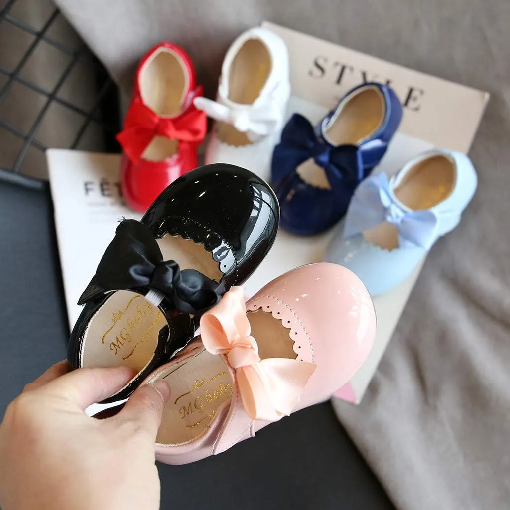 School Uniform Dress Shoes for Toddler Girls Mary Jane Flat Flower Girl Shoes Little Kid Ballet Shoes Church Baby Shoes