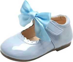 School Uniform Dress Shoes for Toddler Girls Mary Jane Flat Flower Girl Shoes Little Kid Ballet Shoes Church Baby Shoes