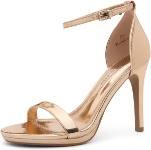 Shoe Land Women??s High Heels ?C Open Toe Stiletto Heels with Adjustable Ankle Strap | Dressy Sexy Strappy Heeled Sandals for Wedding, Prom, Party & Evening Wear