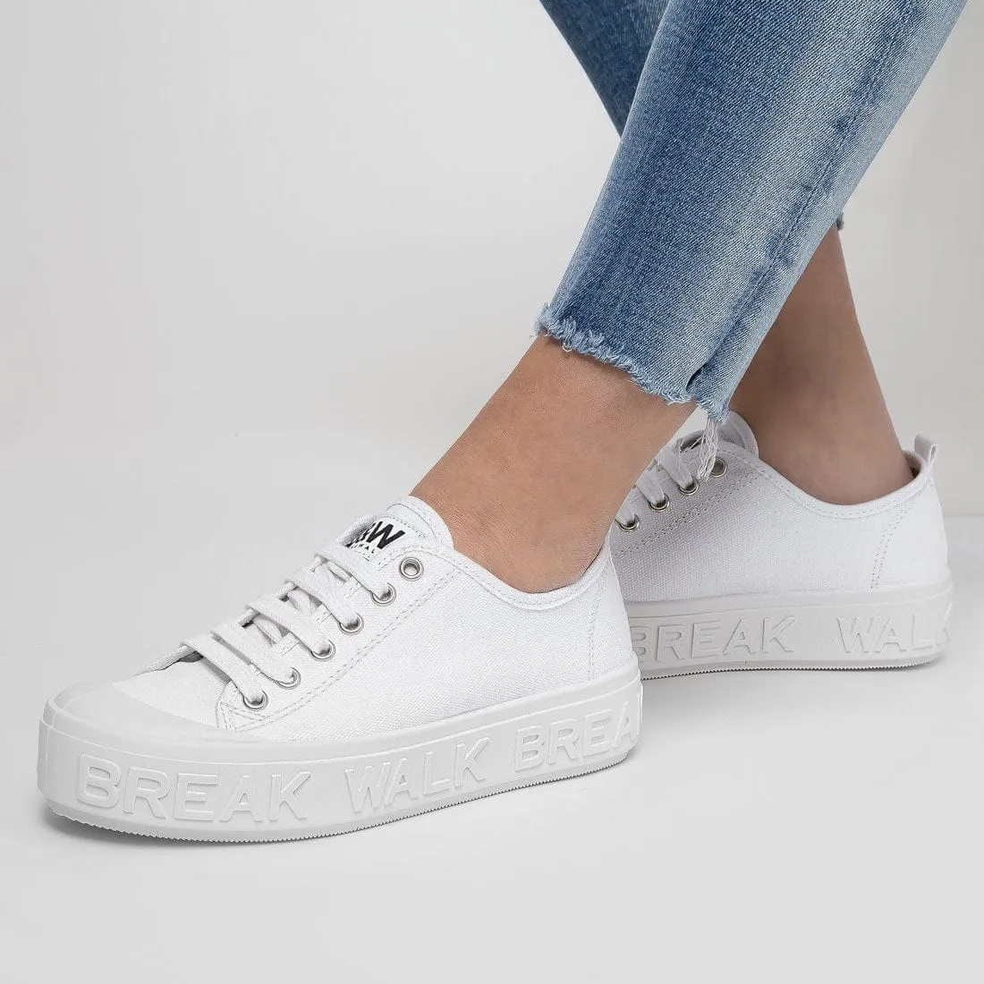 Sneakers Wicker White