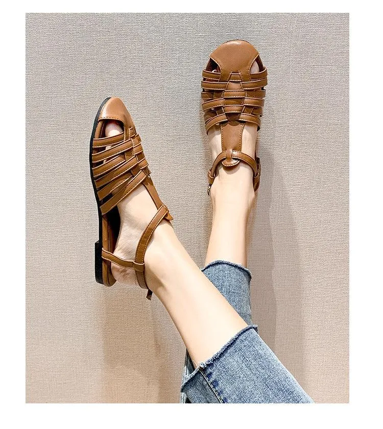 Summer Baotou Flat Sandals Versatile Tide Fairy