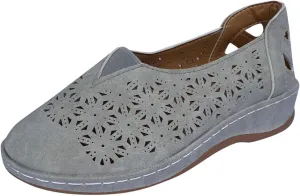 Summer Hollow Out Sandals for Women Casual Retro Flat Shoes Closed Toe Breathable Slip-On Beach Sandal
