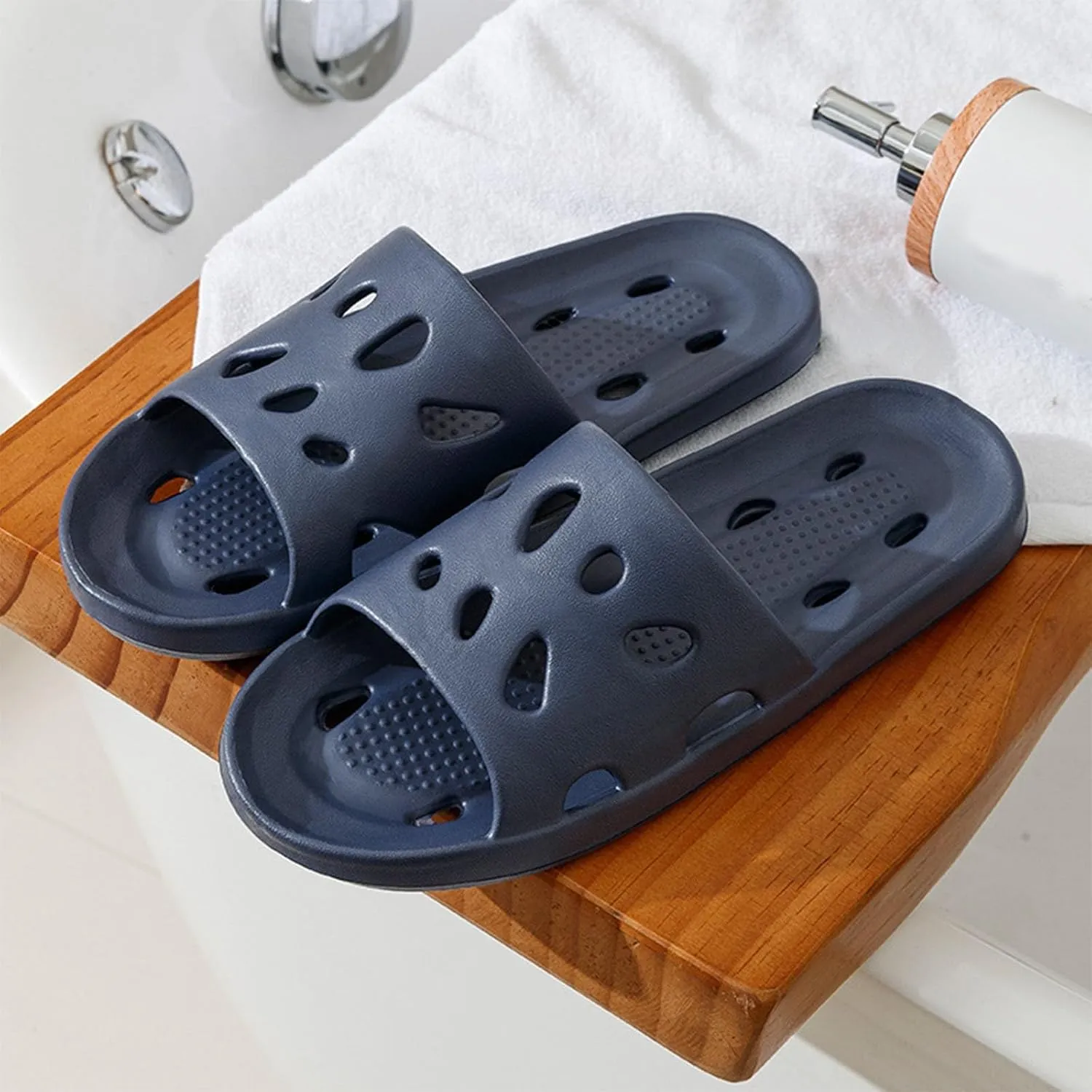 Summer Home Household Indoor Slip Thick Soled EVA Women Slippers Rubber Slide Sandals Shower Slippers