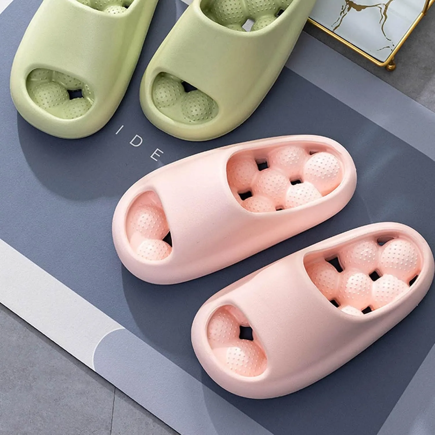 Summer Home Household Indoor Slip Thick Soled PVC Women Slippers Rubber Slippers for Women