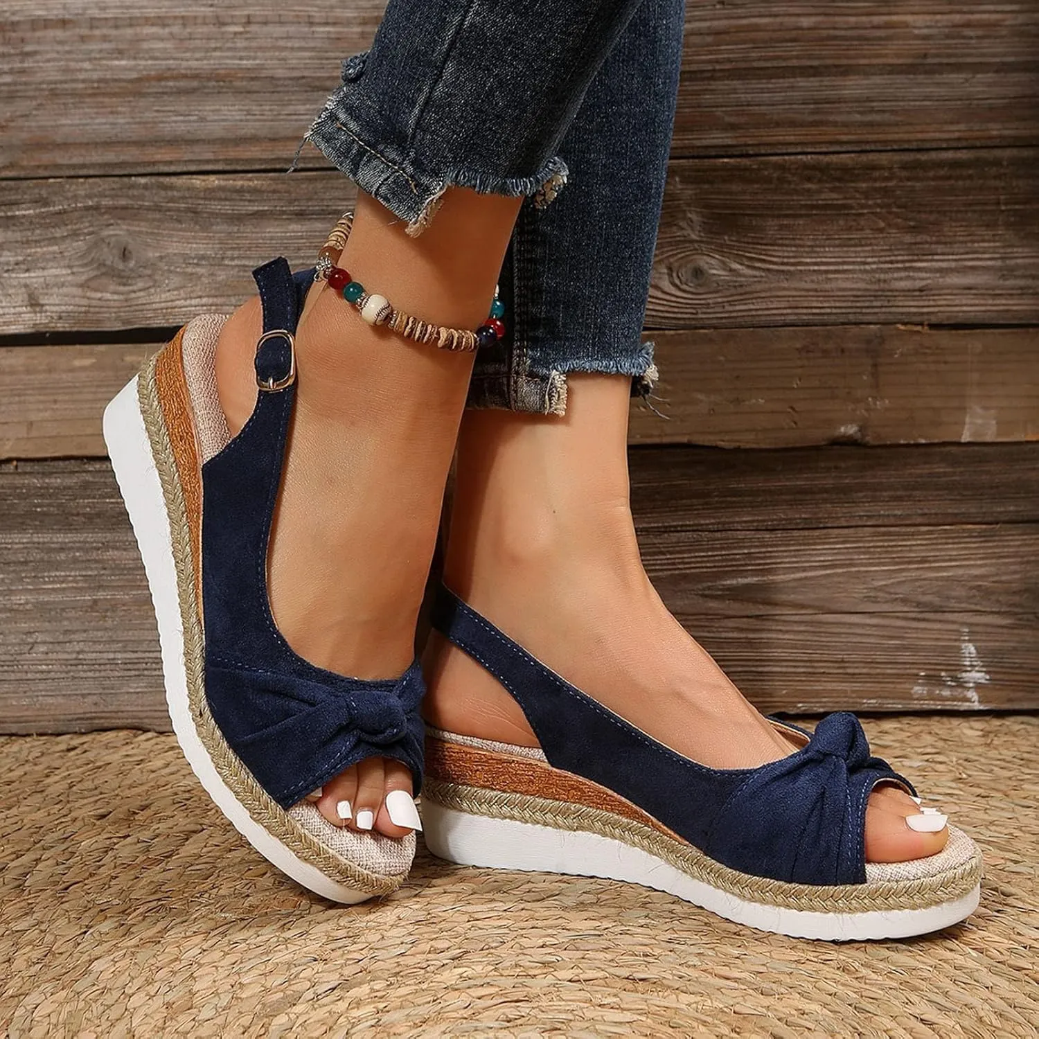 Summer Sandals Women's Beach Shoes Flip Flops Elegant Open Toe Comfortable Leisure Trendy Outdoor Slippers