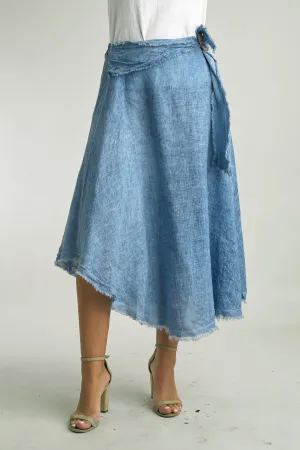 Tempo Paris Washable Linen Skirt  Effortless & Chic Style