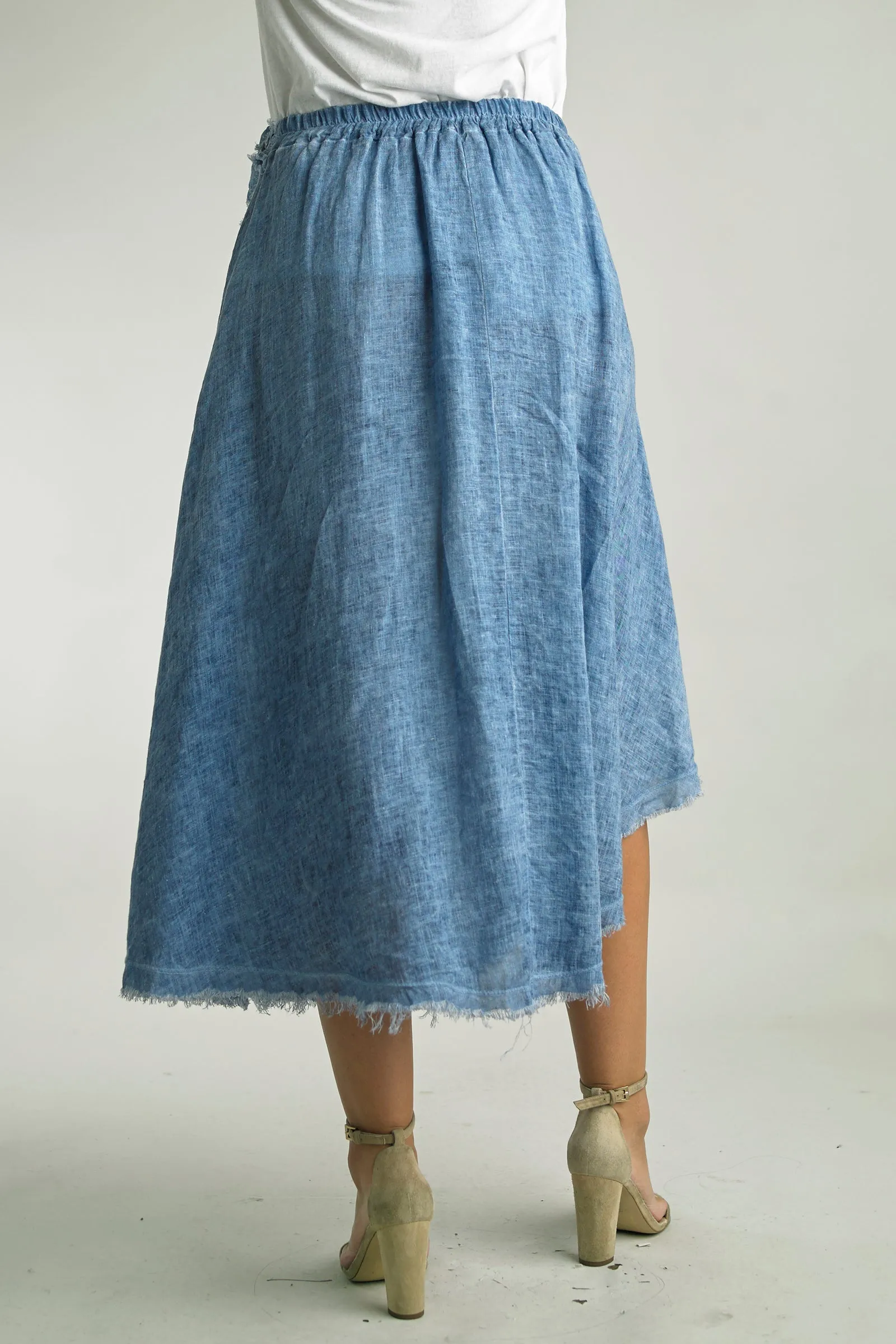 Tempo Paris Washable Linen Skirt  Effortless & Chic Style