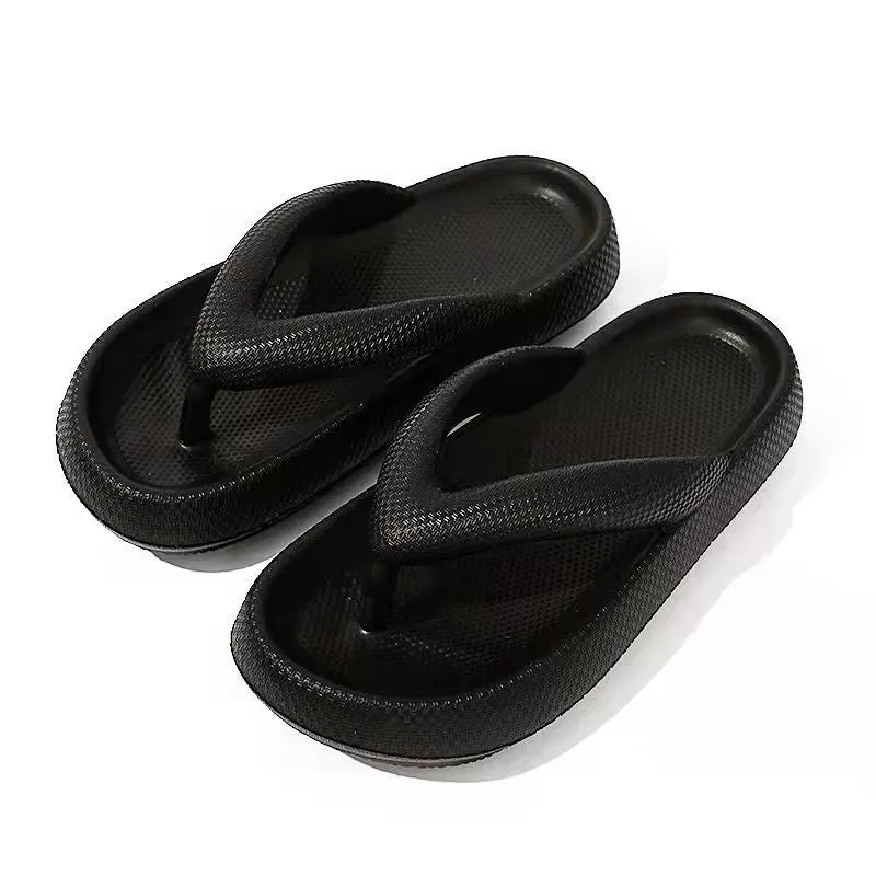 Thick Beach Thongs Flip-Flops Chunky Summer Shoes 4.5cm Cloud-Soft