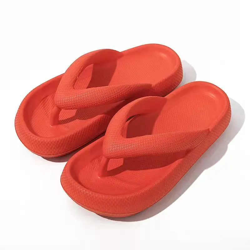 Thick Beach Thongs Flip-Flops Chunky Summer Shoes 4.5cm Cloud-Soft