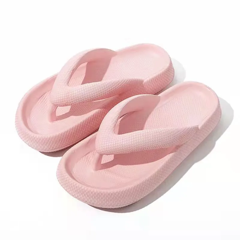 Thick Beach Thongs Flip-Flops Chunky Summer Shoes 4.5cm Cloud-Soft