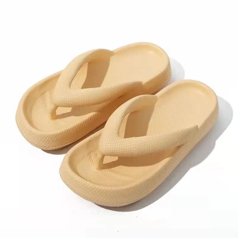 Thick Beach Thongs Flip-Flops Chunky Summer Shoes 4.5cm Cloud-Soft