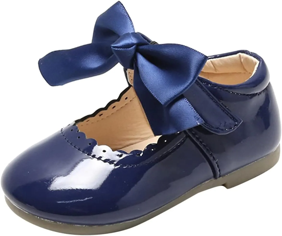 Toddler Mary Jane Shoes Baby Girls Cute Flat Flower Girl Dress Shoes Girl Ballet Flat Party School Shoes Toddler Shoes