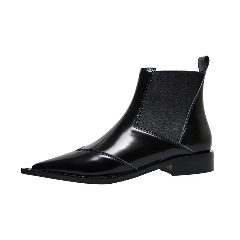 USS Shoes Oriana Women's Pointed Toe Black Boots