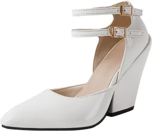 Wedge Sandals, White, Summer Shoes, Breathable Ankle Boots, Retro Outdoor Spring Beach Flip Flops for Women, Girls Shoes