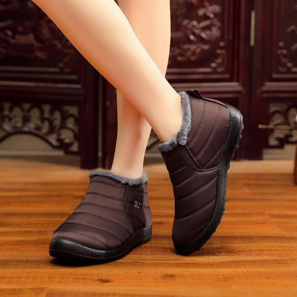 Winter Boots for Women 2023 Trendy Black Womens Winter Boots Black Cute Women's Memory Foam Winter Fur Lined Snow Booties Shoes Boots for Winter Fashion for Women Botas Para Frio De Mujer Talla 4