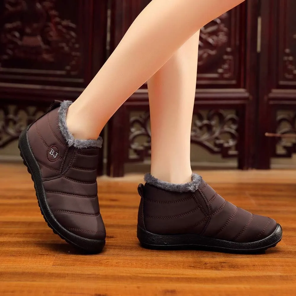 Winter Boots for Women 2023 Trendy Black Womens Winter Boots Black Cute Women's Memory Foam Winter Fur Lined Snow Booties Shoes Boots for Winter Fashion for Women Botas Para Frio De Mujer Talla 4