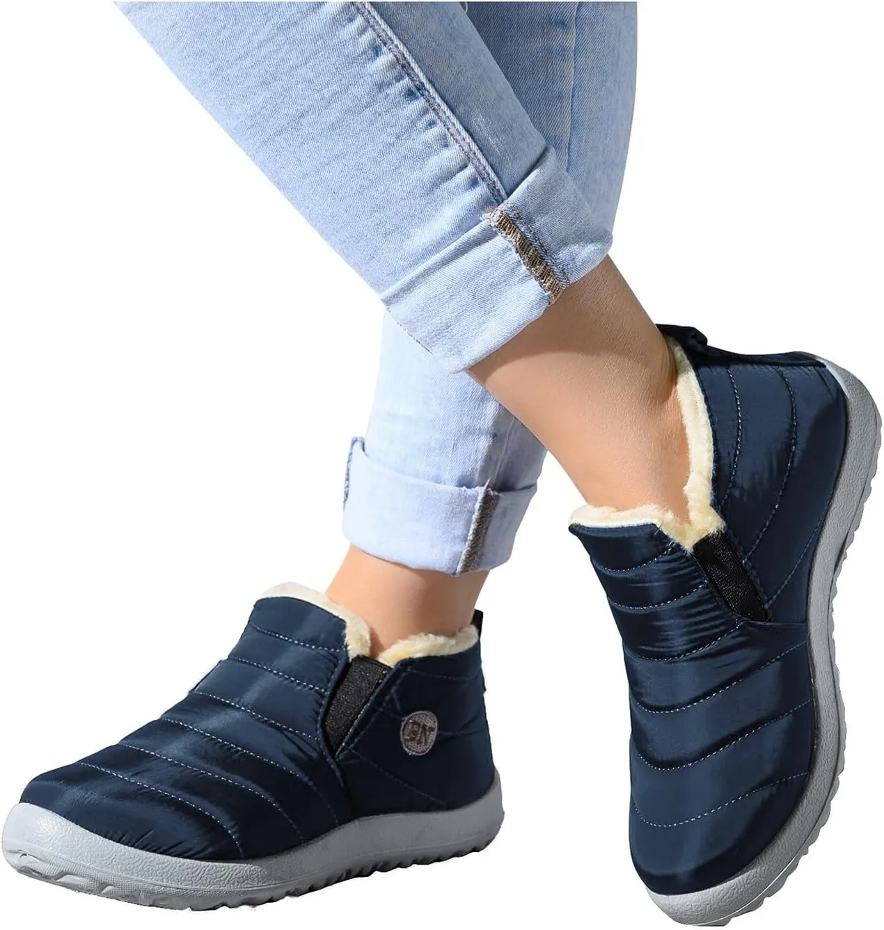 Winter Boots for Women Waterproof Snow Wide Width Lightweight Women Snow Boots Calf High Fall Winter Boots for Women 2023 Winter Women Boots Ankle Size 9 Wide Women Winter Boot
