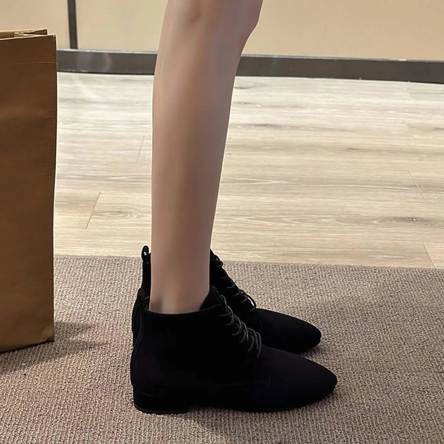 Women Boots Ankle Women Western Boots Pointed Toe Boots Platform Combat Boots for Women Black Ankle Boots for Women High Heel White Ankle Cowboy Boots for Women